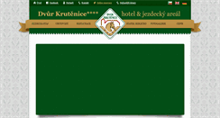 Desktop Screenshot of dvurkrutenice.cz